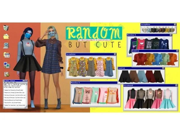 Alpha Random but Cute pixels by mochadonuts and daisy - The Sims 4 Custom Content