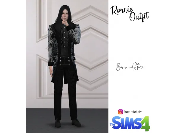 Maxis Match Ronnie Outfit - The Sims 4 Custom Content
