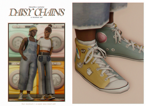 Alpha DAISY CHAINS recolor set part 2 by simsfinds - The Sims 4 Custom Content