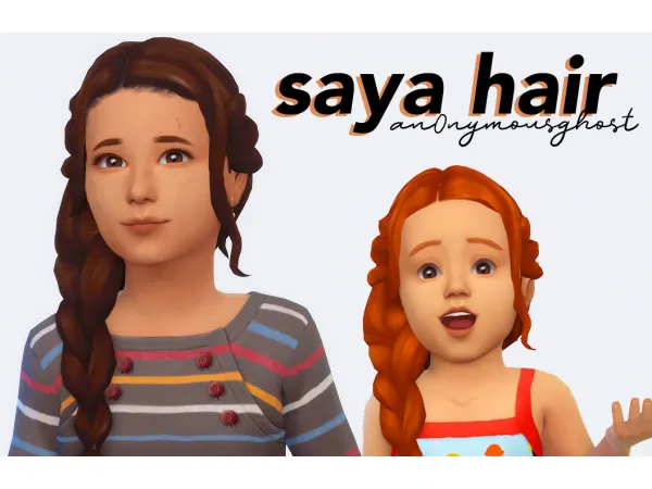 Maxis Match saya hair - The Sims 4 Custom Content