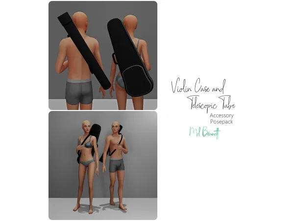 Mix Violin Case and Telescopic Tube - The Sims 4 Custom Content