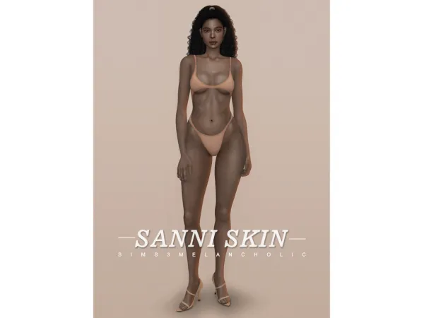 Alpha Sanni skin by sims3melancholic - The Sims 4 Custom Content