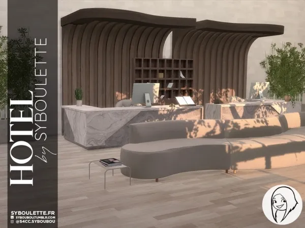Alpha HOTEL Hotel Lot build - The Sims 4 Custom Content
