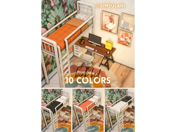 Maxis Match Bunk Bed by Simsulani - The Sims 4 Custom Content