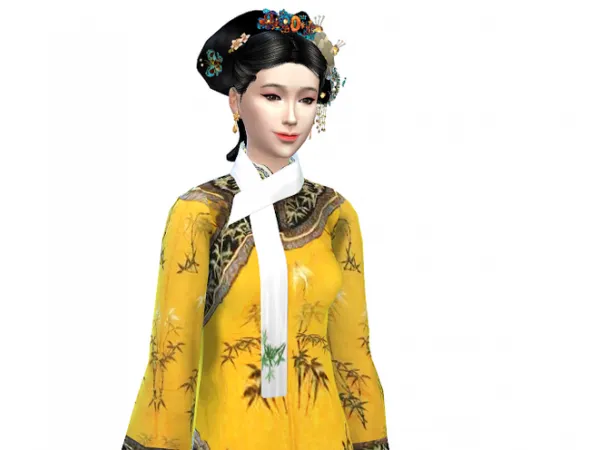 龙华 Scarf by Jinqiuqiu