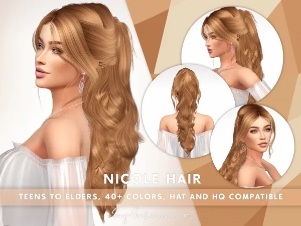 Alpha Nicole Public Hair release - The Sims 4 Custom Content