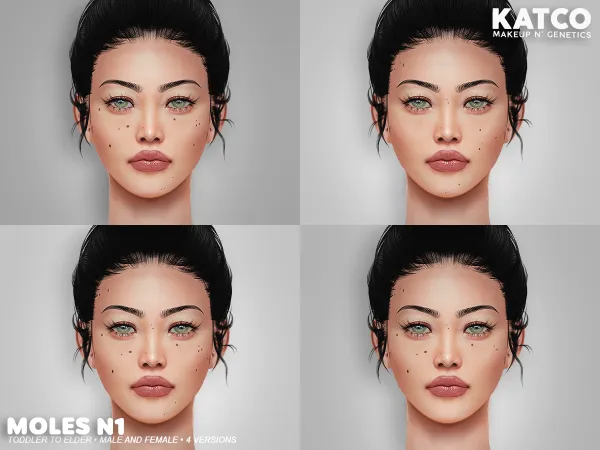Alpha katco moles n1 - The Sims 4 Custom Content