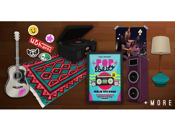 Alpha Set Chill Room - The Sims 4 Custom Content