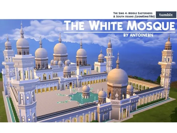 Alpha The White Mosque by Antoinebn - The Sims 4 Custom Content