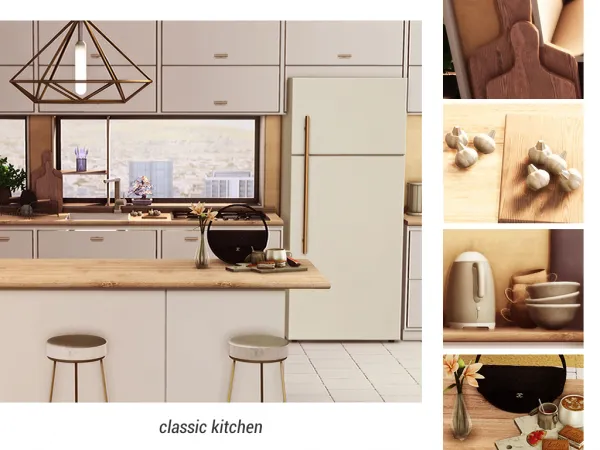 Alpha Classic Kitchen - The Sims 4 Custom Content