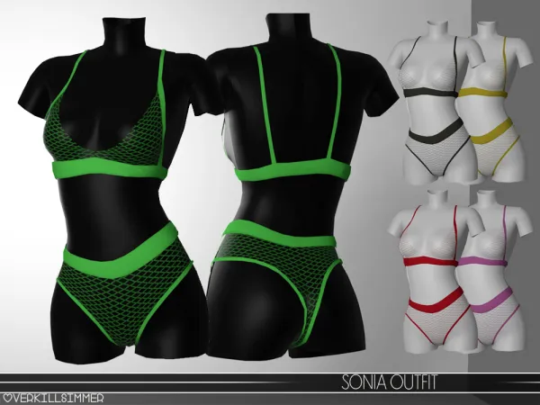 Alpha Sonia Outfit - The Sims 4 Custom Content