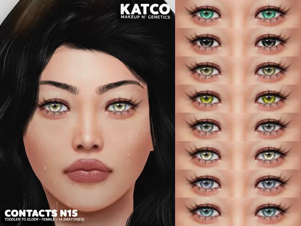 Alpha katco contact n15 - The Sims 4 Custom Content