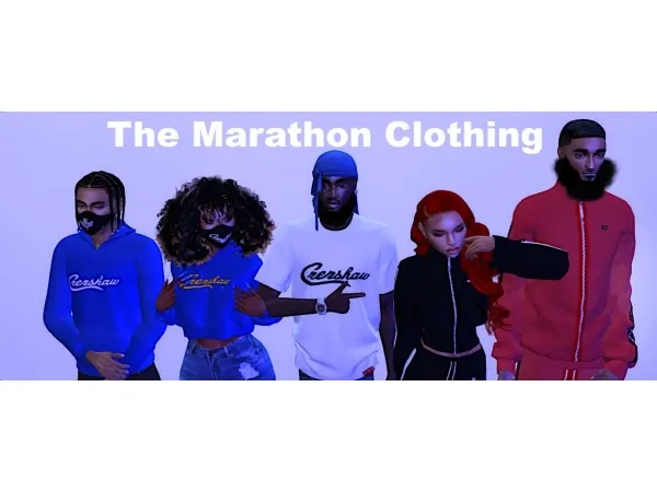 Alpha The Marathon Clothing Collection Recolros by trapstyleree - The Sims 4 Custom Content