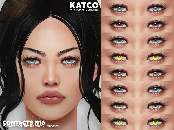 Alpha katco contact n16 - The Sims 4 Custom Content