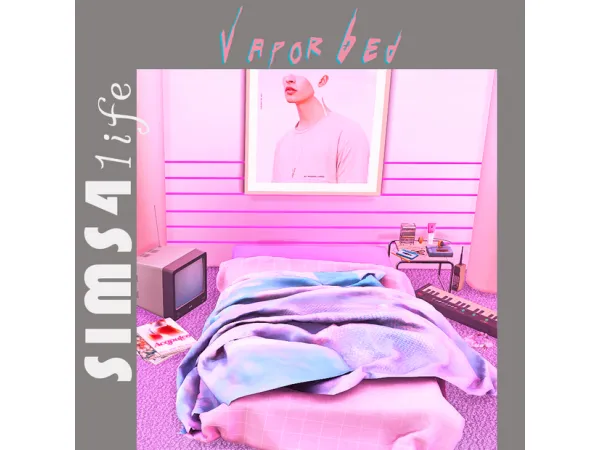 Alpha Vapor Bed by Sims41ife - The Sims 4 Custom Content