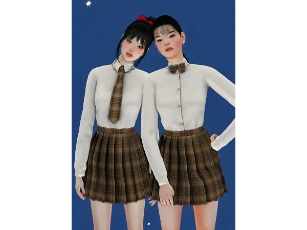 Alpha School uniform by euno - The Sims 4 Custom Content