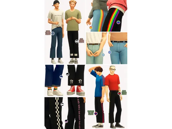 Maxis Match [Dyoreos] Seeker Jeans - The Sims 4 Custom Content