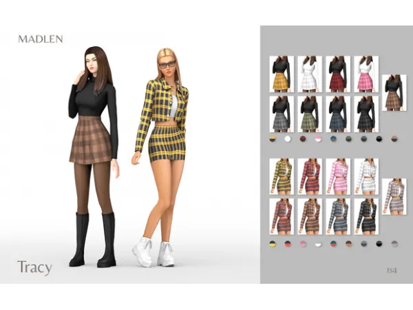 Maxis Match Tracy Outfit Pack by Madlen - The Sims 4 Custom Content