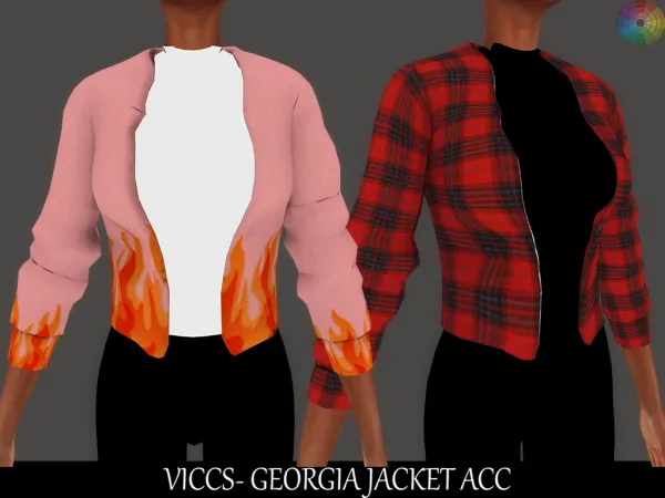 Alpha VICCS GEORGIA JACKET - The Sims 4 Custom Content