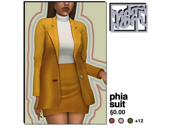 Maxis Match phia suit - The Sims 4 Custom Content