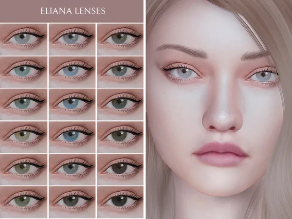 Alpha Eliana Lenses - The Sims 4 Custom Content