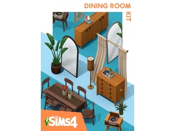 Maxis Match Dining Room Kit by maxsus - The Sims 4 Custom Content