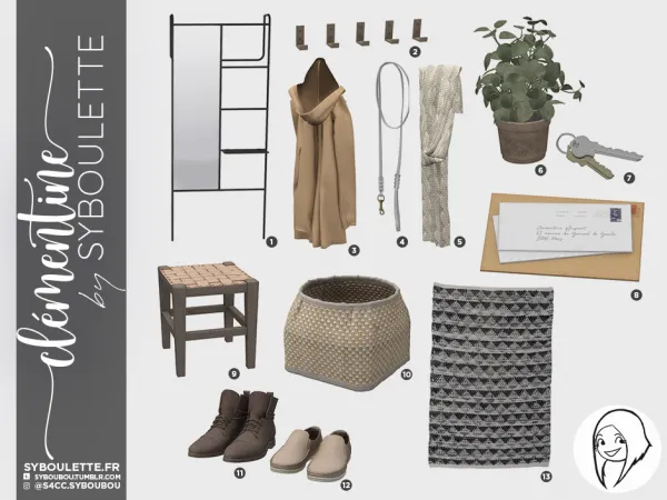 Alpha Clementine set - The Sims 4 Custom Content