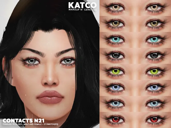 Alpha katco contact n21 - The Sims 4 Custom Content