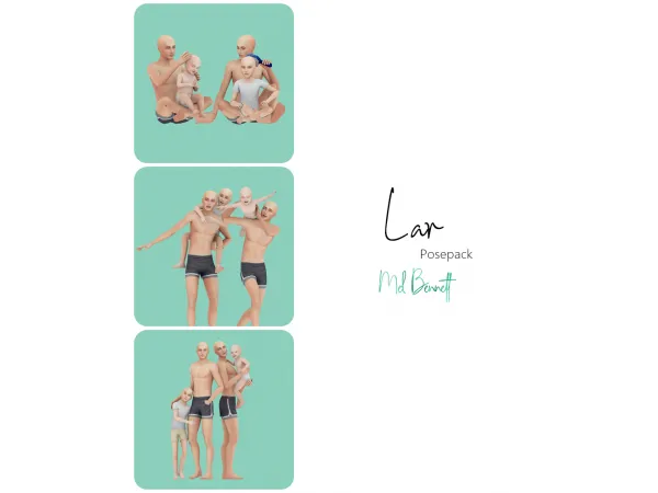 Mix Lar Posepack - The Sims 4 Custom Content