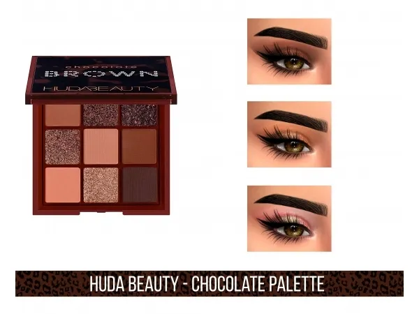 Mix HUDA BEAUTY CHOCOLATE PALETTE - The Sims 4 Custom Content
