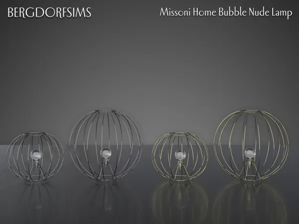 Alpha Missoni Home Bubble Nude Lamp - The Sims 4 Custom Content