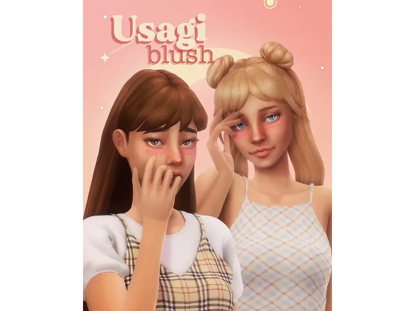 Maxis Match Usagi blush by simsfinds - The Sims 4 Custom Content