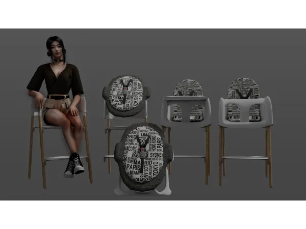 Alpha [Scarlett Bulckowisk] Stokke Steps Full Set - The Sims 4 Custom Content