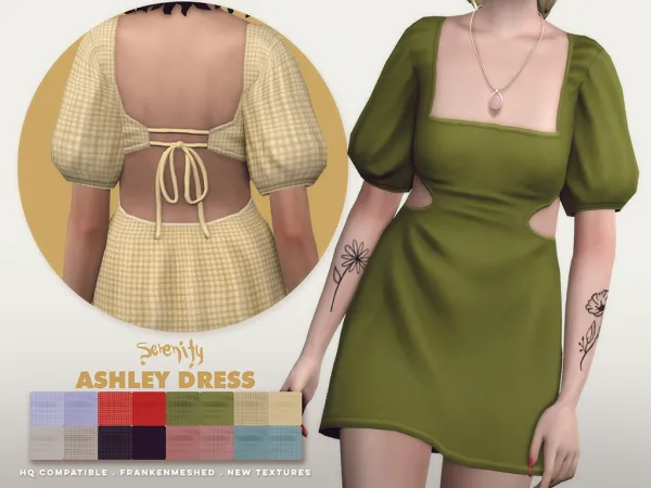 Maxis Match Ashley Dress - The Sims 4 Custom Content