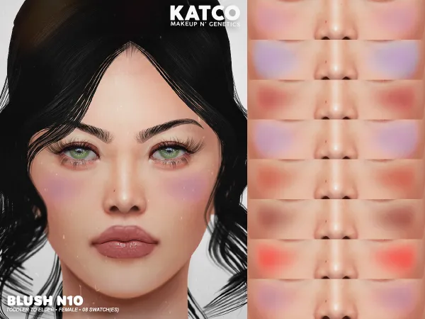 Alpha katco blush n10 - The Sims 4 Custom Content