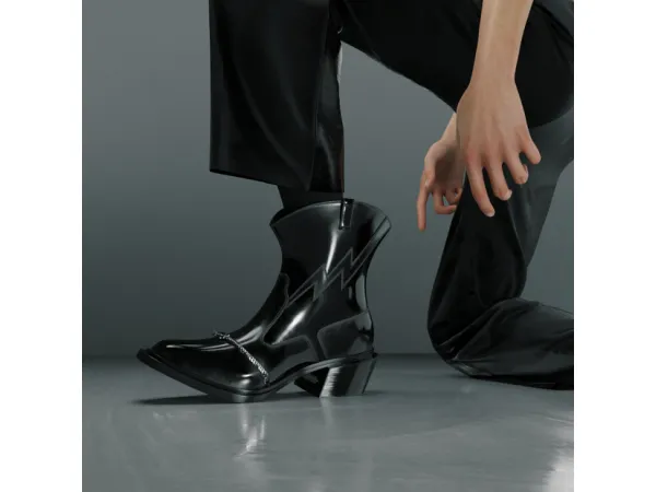 Alpha COWBOY BOOTS For by TERFEARRENCE - The Sims 4 Custom Content