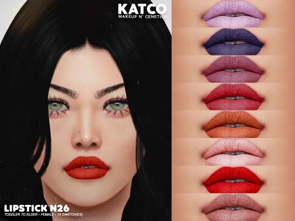 Mix katco lipstick n26 - The Sims 4 Custom Content