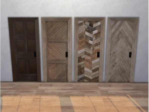 Alpha Dita Door sims by Nordica - The Sims 4 Custom Content