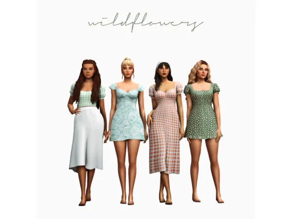 Maxis Match wildflowers pack (updated) by aretha - The Sims 4 Custom Content