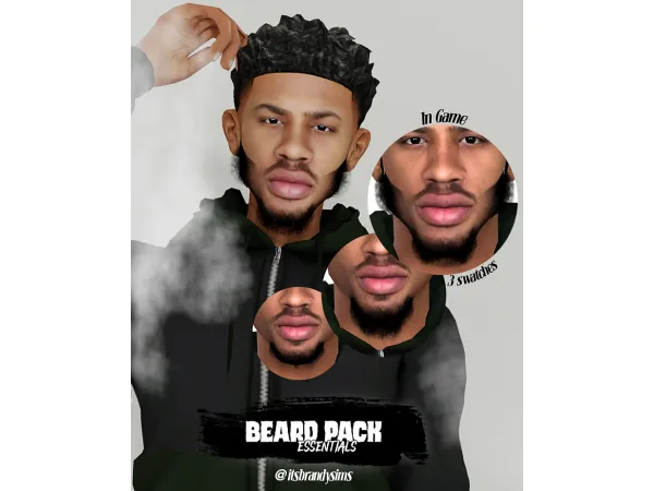 Alpha BEARD PACK ESSENTIALS - The Sims 4 Custom Content