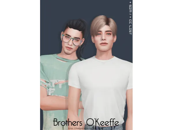 Mix sim Brothers O'Keeffe by helgatisha - The Sims 4 Custom Content