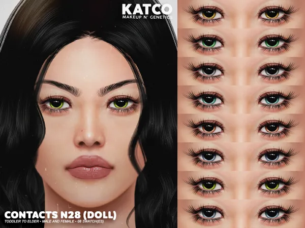 Alpha katco contact n28 - The Sims 4 Custom Content