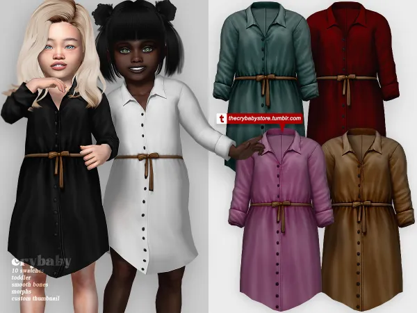 Alpha crybaby heartlines long shirt top by crybaby - The Sims 4 custom content