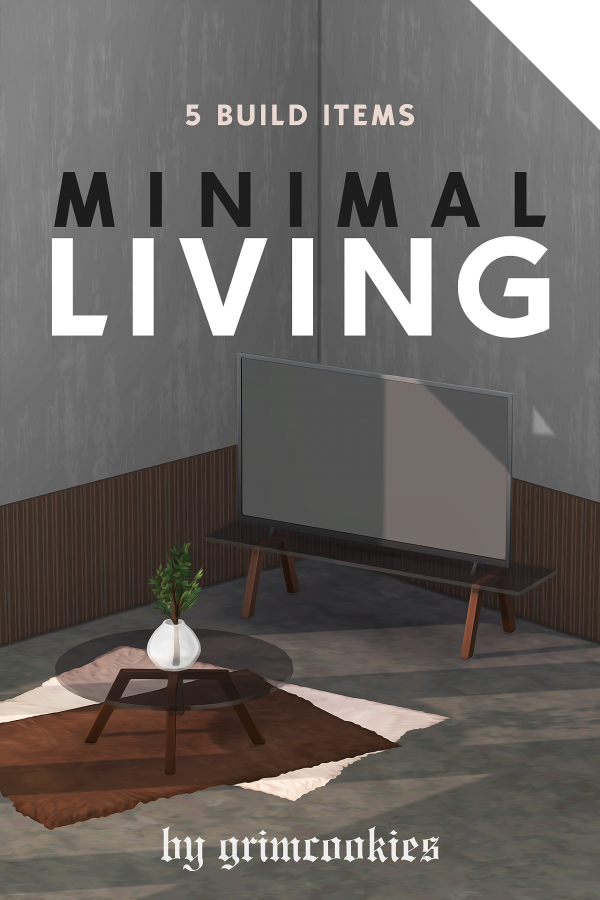Maxis Match MINIMAL LIVING by simsfinds - The Sims 4 Custom Content
