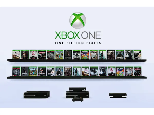 Alpha XBOX ONE GAMES CONSOLES (DECOR CLUTTER) - The Sims 4 Custom Content