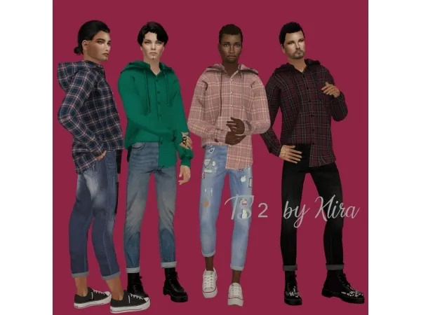 Hoodie Shirt by simsfinds - The Sims 2 Custom Content
