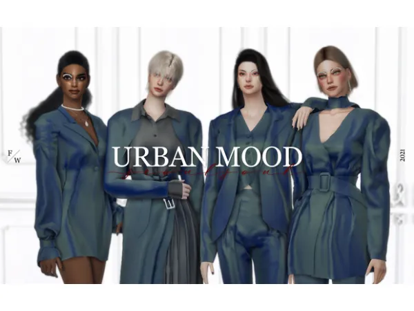 Alpha 2021 FW Urban Mood by seoulsoul - The Sims 4 Custom Content