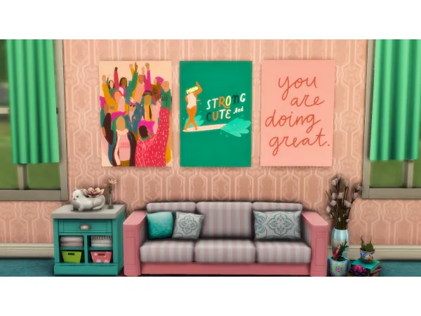 Maxis Match Poster Pack Part 2 - The Sims 4 Custom Content