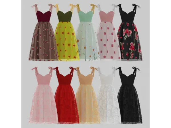 Alpha Sapphire Dress - The Sims 4 Custom Content