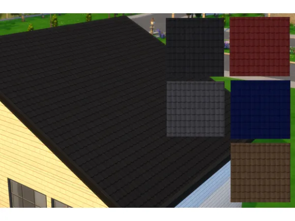 Maxis Match Dita Roof sims by Nordica - The Sims 4 Custom Content